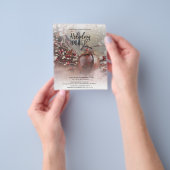 Uitnodiging voor budget vakantiedinerfeest flyer (Hand)