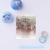 Uitnodiging voor budget vakantiedinerfeest flyer (Enkel)