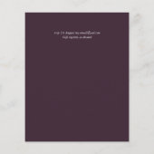 Uitnodiging voor budget wijnproeverij bruiloft of  (Achterkant)