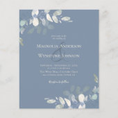 Uitnodiging voor budgetweddenschappen | Eucalyptus (Voorkant)