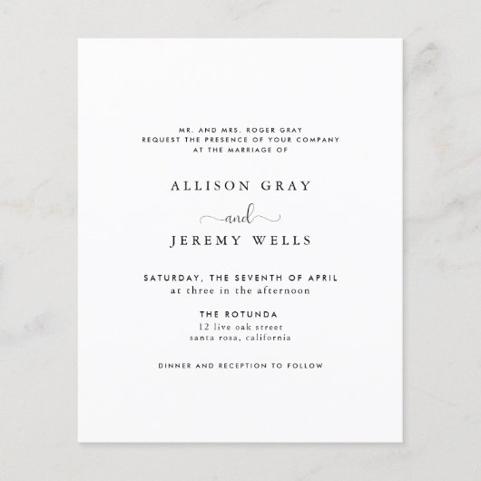 Uitnodiging voor budgetweddenschappen flyer (Voorkant)