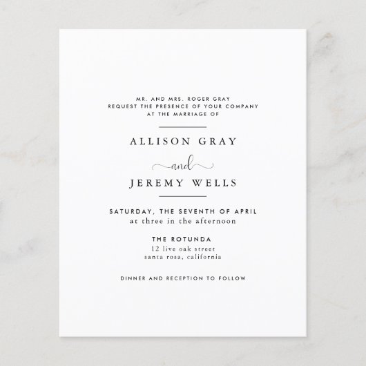 Uitnodiging voor budgetweddenschappen flyer (Voorkant)