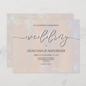 Uitnodiging voor budgetweddenschappen. Papierblad (Voorkant / Achterkant)