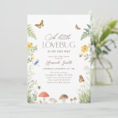 Uitnodiging voor Bug Baby Shower (Staand voorkant)