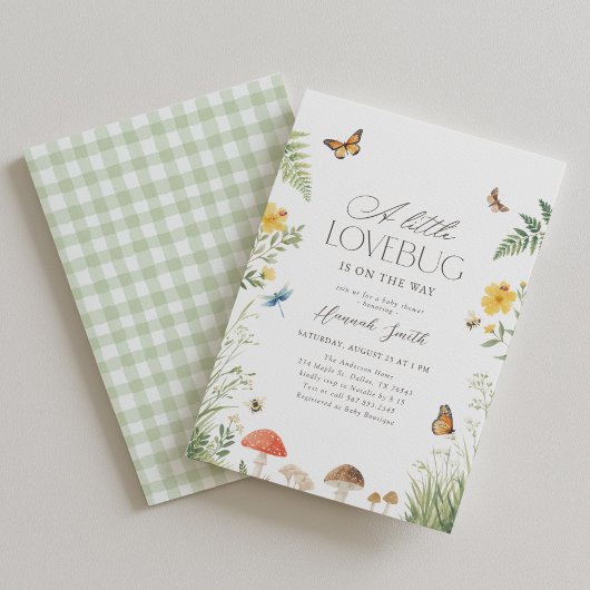 Uitnodiging voor Bug Baby Shower