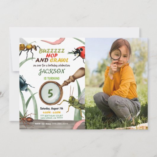 Uitnodiging voor bugfoto's (Voorkant)