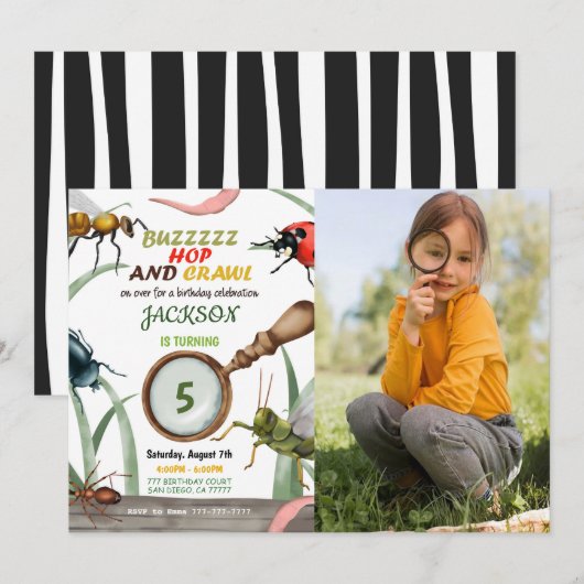 Uitnodiging voor bugfoto's (Voorkant / Achterkant)