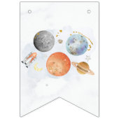 Uitnodiging voor buitenruimtevaart op zaterdag, pl vlaggetjes (Eerste vlag)