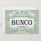  uitnodiging voor Bunco Dice (Voorkant)