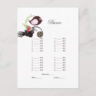 Uitnodiging voor Bunco Post Card Briefkaart