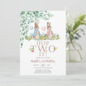 Uitnodiging voor Bunny's 2de verjaardag (Staand voorkant)