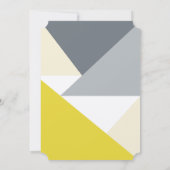 Uitnodiging voor Bunting-Baby shower (Achterkant)