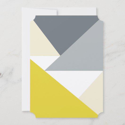 Uitnodiging voor Bunting-Baby shower (Achterkant)