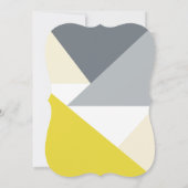 Uitnodiging voor Bunting-Baby shower (Achterkant)