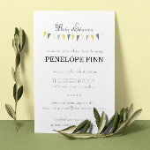 Uitnodiging voor Bunting-Baby shower