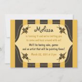 Uitnodiging voor Buzzing Bee (Voorkant)