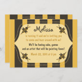 Uitnodiging voor Buzzing Bee (Voorkant / Achterkant)