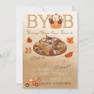 Uitnodiging voor BYOB Charcuterie Bord Friendsgivi