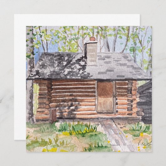 uitnodiging voor cabine (Voorkant / Achterkant)