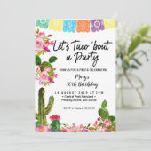 Uitnodiging voor Cactus 30e verjaardagsfeest (Staand voorkant)