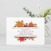 Uitnodiging voor cadeautjes in het najaar (Staand voorkant)