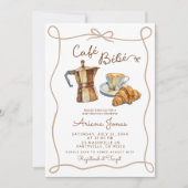 Uitnodiging voor Cafe Bebe Baby Brunch Shower (Voorkant)