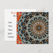 uitnodiging voor caleidoscoop (Voorkant / Achterkant)