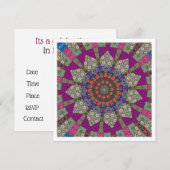 uitnodiging voor caleidoscoop (Voorkant / Achterkant)