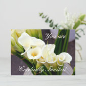 uitnodiging voor calla lily-evenement (Staand voorkant)