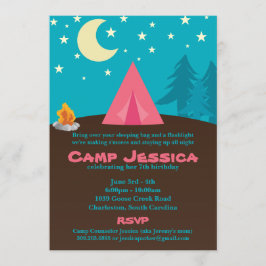 Uitnodiging voor Camping Party
