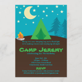Uitnodiging voor Camping Party