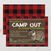 Uitnodiging voor Camping Party (Voorkant / Achterkant)