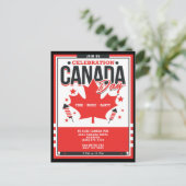 Uitnodiging voor Canada Day Holiday Party (Staand voorkant)