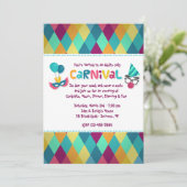 Uitnodiging voor Carnival Diamonds (Staand voorkant)