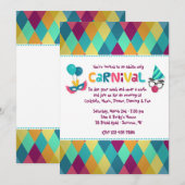 Uitnodiging voor Carnival Diamonds (Voorkant / Achterkant)