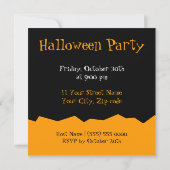 Uitnodiging voor Cartoon-geesten Halloween-partij (Achterkant)