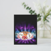 Uitnodiging voor casinoavond (Staand voorkant)