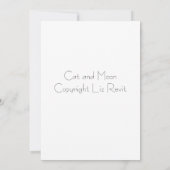 Uitnodiging voor Cat and Moon Halloween-feest van (Achterkant)