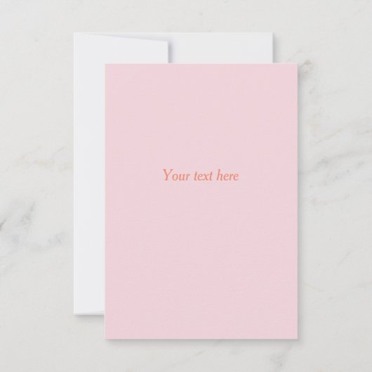 Uitnodiging voor Cat Baby shower (Achterkant)