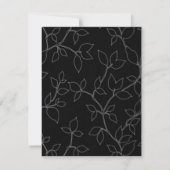 Uitnodiging voor Cat & Owl Halloween Bachelorette  (Achterkant)