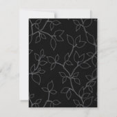 Uitnodiging voor Cat & Owl Halloween verlovingsfee (Achterkant)