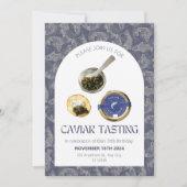 Uitnodiging voor Caviar Proeverij Feest (Voorkant)