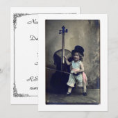  uitnodiging voor Cello Girl (Voorkant / Achterkant)