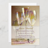 Uitnodiging voor Champagne (Voorkant / Achterkant)