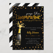 Uitnodiging voor champagnefeestje (Voorkant / Achterkant)