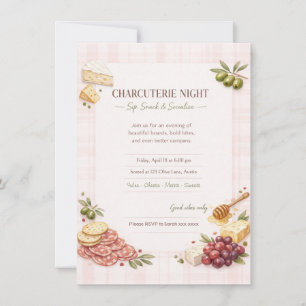 Uitnodiging voor Charcuterie Meisjesavond