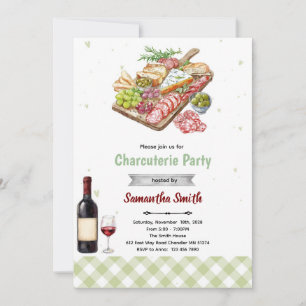 Uitnodiging voor charcuteriefeest