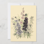 Uitnodiging voor charmante geschilderde tuin bruid (Achterkant)