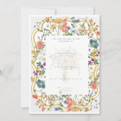 Uitnodiging voor Charming Simplicity Bruiloft (Voorkant)