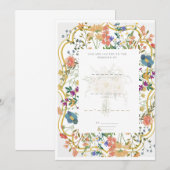 Uitnodiging voor Charming Simplicity Bruiloft (Voorkant / Achterkant)